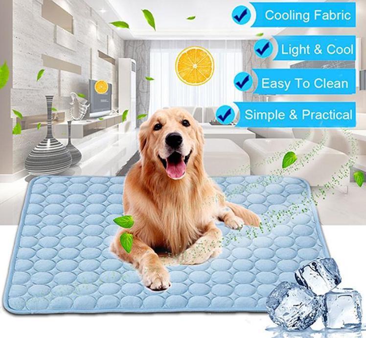 Pawz CoolNest™ — Ice Silk Self-Cooling Mat for Dogs & Cats (Beat the Heat in Style)