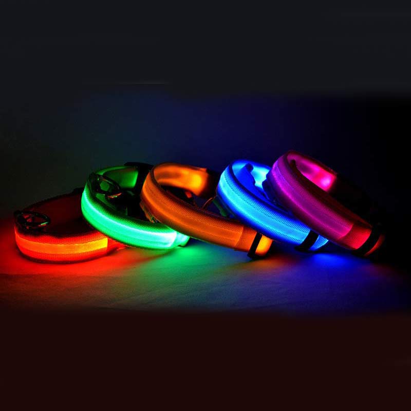 Pawz GlowGuard™ — LED Flashing Safety Collar for Dogs & Cats (Adjustable, Waterproof, Night Visibility)