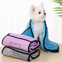 Pawz DryCoat™ — Ultra-Absorbent Microfiber Pet Bathrobe Towel for Dogs & Cats (Quick-Dry, Double Pocket) 4