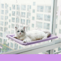 Pawz SkyLounge™ — Wall-Mounted Window Hammock for Cats (No Drilling, Suction Install) 1