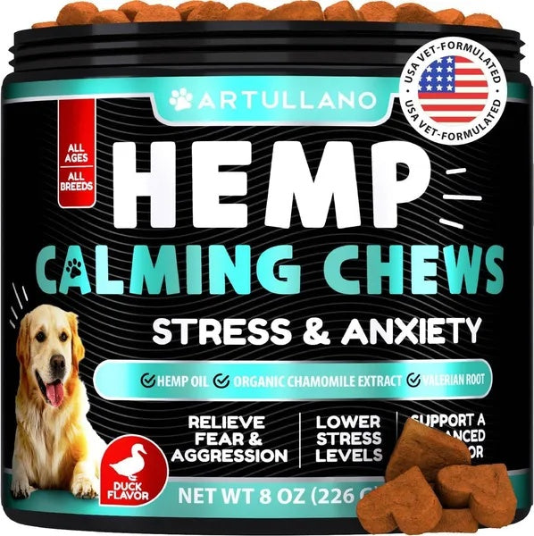 Pawz CalmPaws™ — Hemp Calming Chews for Anxious Dogs (120 Treats)