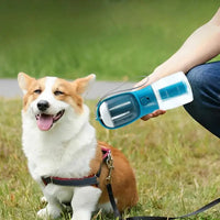 Pawz WalkReady™ — 3-in-1 Portable Pet Water Bottle | Built-in Food Container + Waste Bag Dispenser | Perfect for Walks & Travel 4