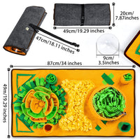 Pawz NoseworkPro™ — Avocado Snuffle Mat for Dogs | Stress-Relief Puzzle Feeding Mat | Slow Feeder & Mental Enrichment Toy 4