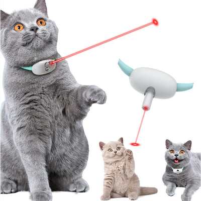 Pawz LaserProwl™ — Hands-Free Laser Collar Cat Toy | Auto On/Off, USB Rechargeable, 5-Hour Play