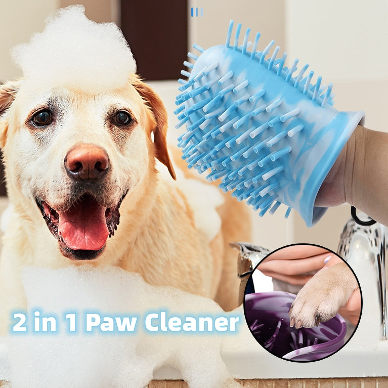 PawClean Pro™ — 2-in-1 Dog Paw Cleaner & Bathing Brush (Muddy Paws, Solved)