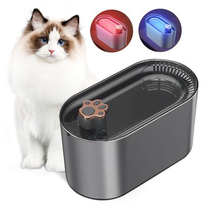 AquaFlow™ — Self-Filtering Pet Water Fountain | Ultra-Silent, LED Smart Alert, 3L | Dogs & Cats