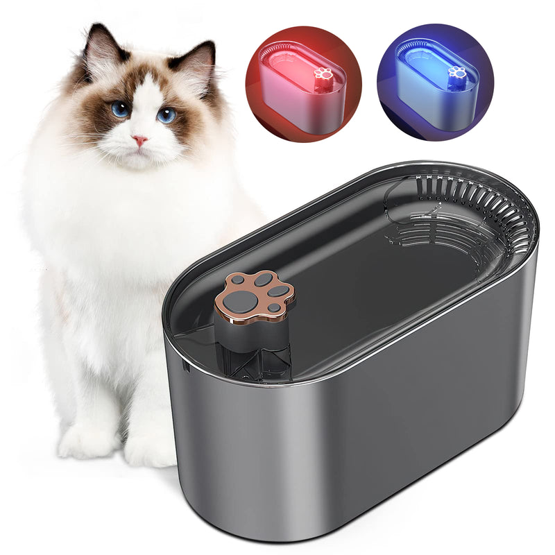AquaFlow™ — Self-Filtering Pet Water Fountain | Ultra-Silent, LED Smart Alert, 3L | Dogs & Cats