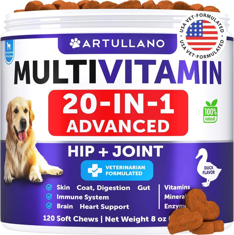 Pawz VitaLife™ 20-in-1 — Complete Daily Multivitamin for Dogs (Puppy to Senior)