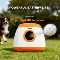 Pawz FetchPro™ — Automatic Ball Launcher for Dogs (26–79 ft Range, 5200mAh Battery, Remote Control, 6 Balls Included) 4